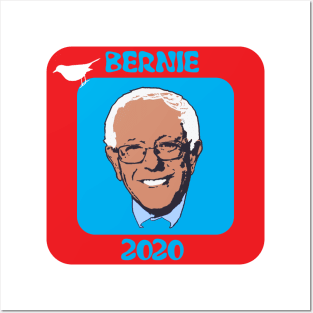 Bernie 2020 + Bird Colored Posters and Art